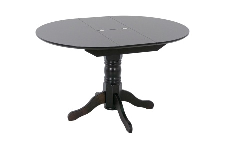 Стол раздвижной с круглой крышкой венге