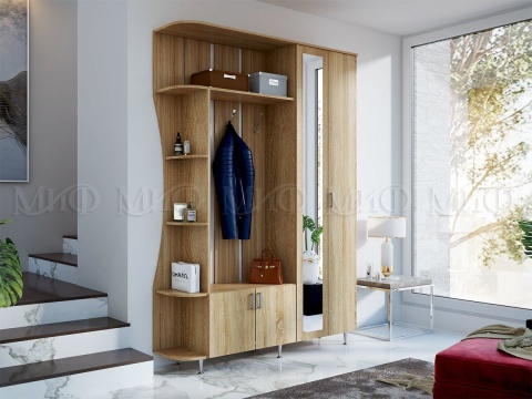 Прихожая Линда-1 (Ш-1500 х В-2150 х Г-370 мм) Универсальная Сборка/Разные Цвета 