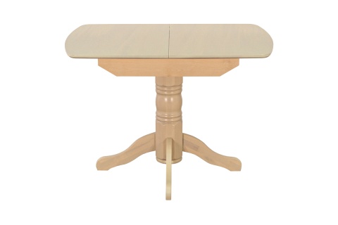 Стол обеденный раздвижной с овальной крышкой выбеленная береза