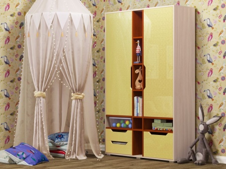 Шкаф Роберт МДФ (Ш-1250 х В-1970 х Г-450 мм/Разные Цвета