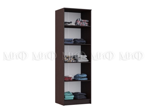 Шкаф Бельевой Жасмин Венге/Белый Глянец (Ш-700 × В-2200 × Г-520 мм)